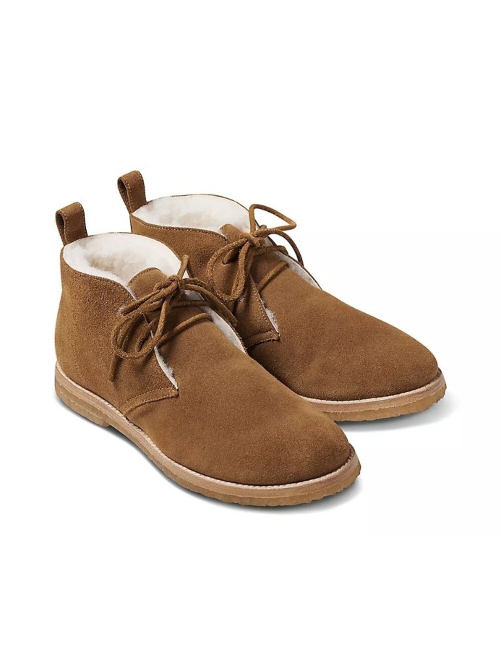 NEW Anthropologie Beek Goose Shearling Boots Cozy Brown Suede Chukka Womens 10